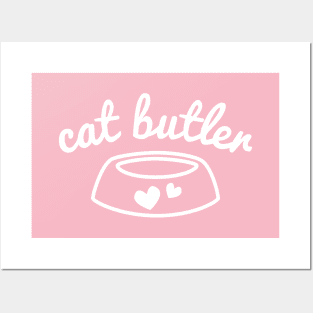 Cat Butler (Pink) Posters and Art